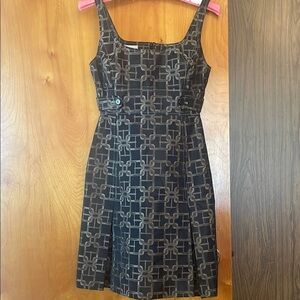 Karen Millen Black Sleeveless Square Neck Mini Dress